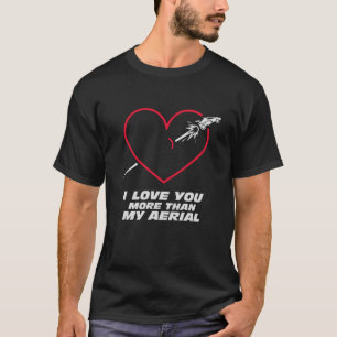 Camiseta Futebol de foguete Eu te amo mais do que meu valen