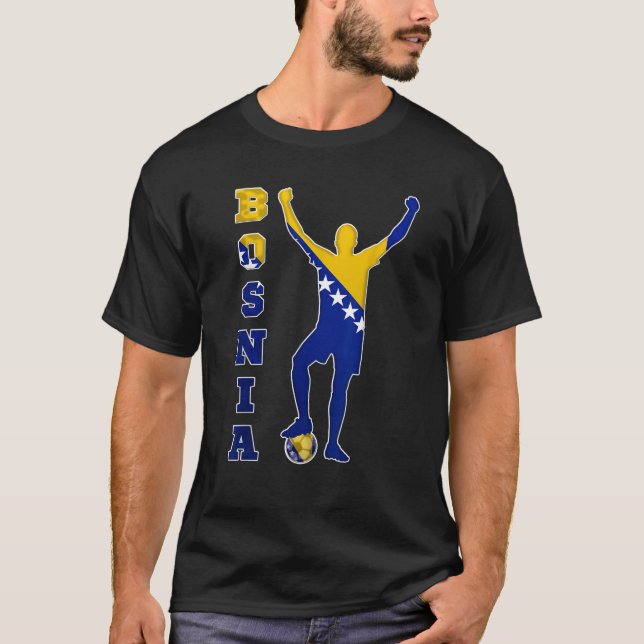 Camiseta Futebol de futebol da Bósnia (Frente)