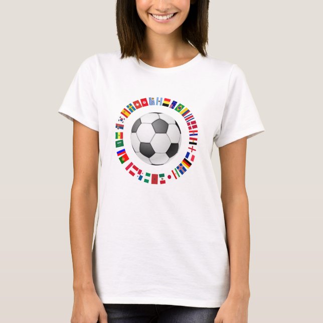 CAMISETA FUTEBOL DE FUTEBOL DE 2018 SÍMBOLOS DE EQUIPE (Frente)