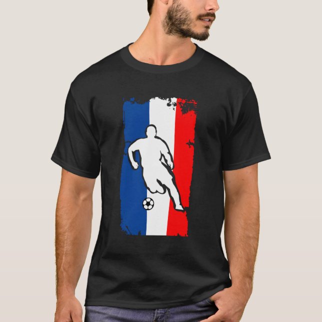 Camiseta Futebol De Futebol Francês Da França Soccer Jersey (Frente)