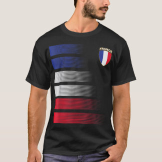 Camiseta Futebol de futebol francês - futebol da França