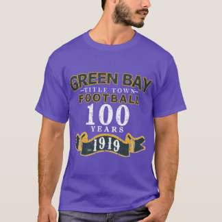 Camiseta Futebol de Green Bay 100 Temporadas Aniversário re