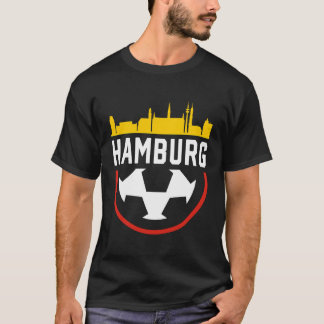 Camiseta Futebol de Hamburgo Fan Vintage City Skyline