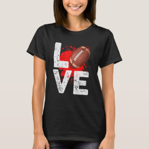 Camiseta Futebol de Heart é meu Dia de os namorados