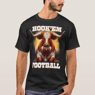 Camiseta Futebol De Hook No Estado Do Texas Com Cabelo E Co