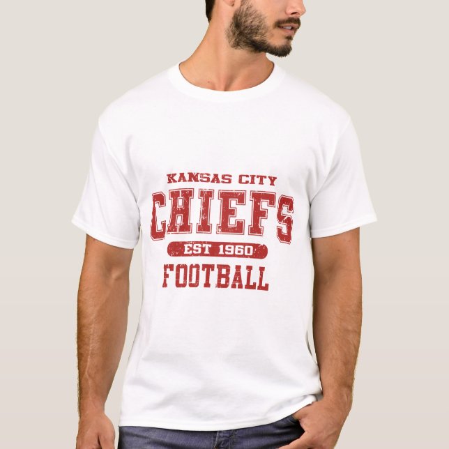 Camiseta Futebol de Kansas City Chiefs (Frente)