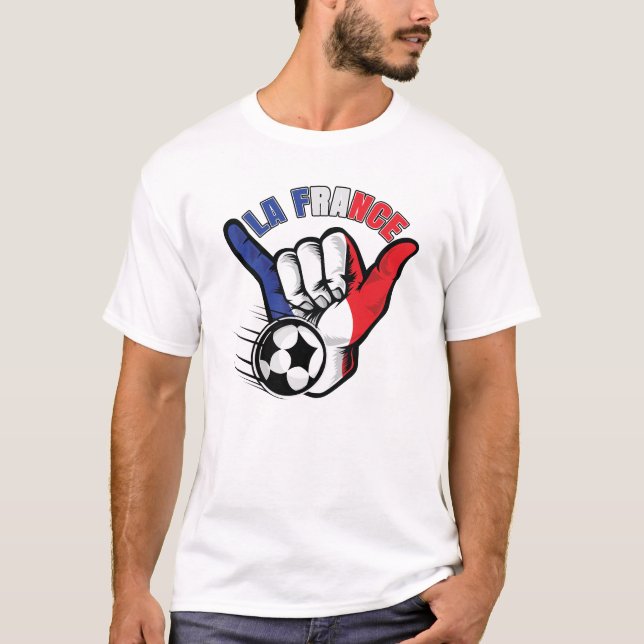Camiseta Futebol de La France (Frente)