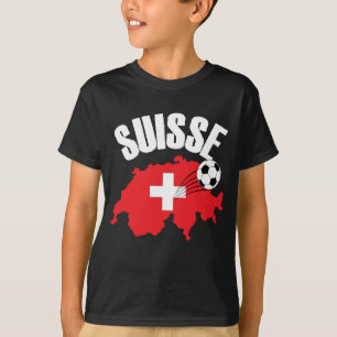 Camiseta Futebol de Mapa de Suiças Suisse