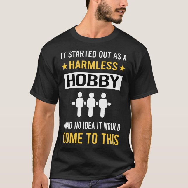 Camiseta Futebol de Mesa de Hobby sem Hétero Foosball (Frente)