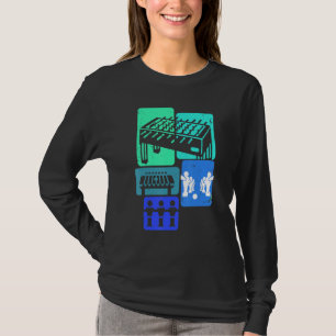 Camiseta Futebol de Mesa Jogador de Matraquilhos Rapazes