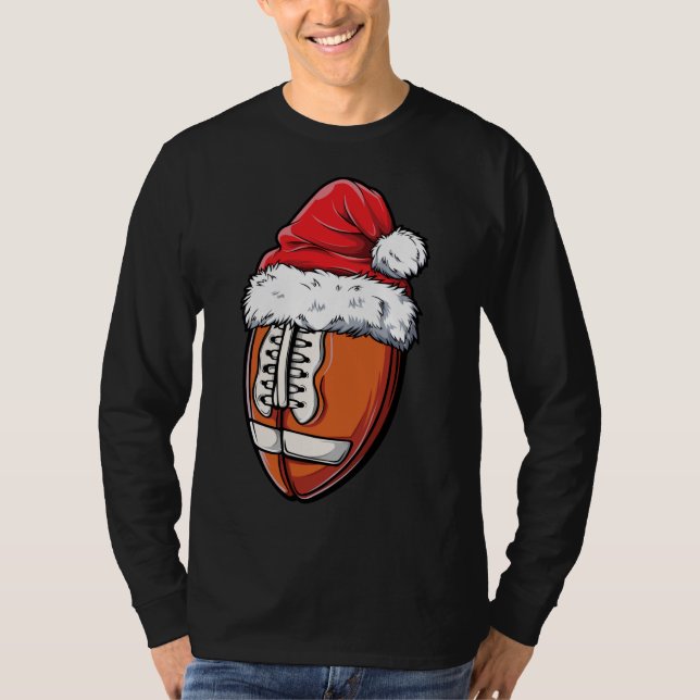 Camiseta Futebol de Natal Ball Santa Hat Xmas Equipe Esport (Frente)