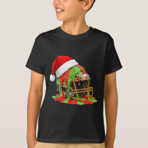 Camiseta Futebol de Natal com Gotejamento Meninos Sorvete G