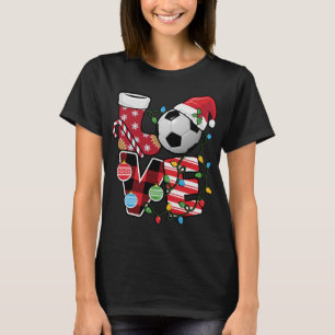 Camiseta Futebol de Natal Pijamas Divertido Xadrez Vermelha