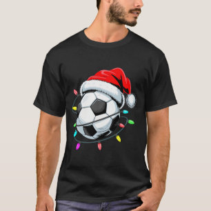 Camiseta Futebol de Natal Por Bill Luzes de Natal Crianças