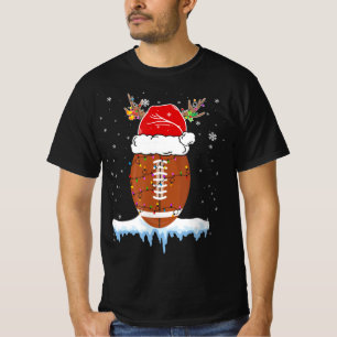 Camiseta Futebol de Natal Santa Hat Feliz Xmas