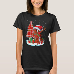 Camiseta Futebol de Natal Snowman Dabbing Santa Hat