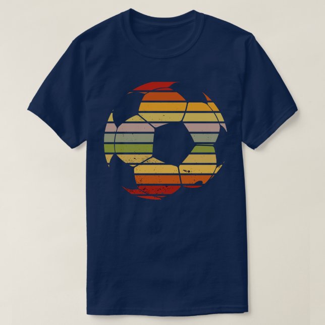 Camiseta Futebol de Vintagem com Sunset (Frente do Design)