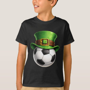 Camiseta Futebol Dia de São Patrício Homens Meninos Criança