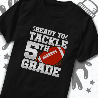 Camiseta Futebol do 1º dia de 5 de volta à escola