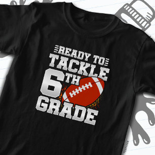 Camiseta Futebol do 1º dia de 6 de volta à escola