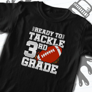 Camiseta Futebol do 1º dia do 3º ano de volta à escola
