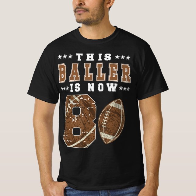 Camiseta Futebol do 8º aniversário (Frente)