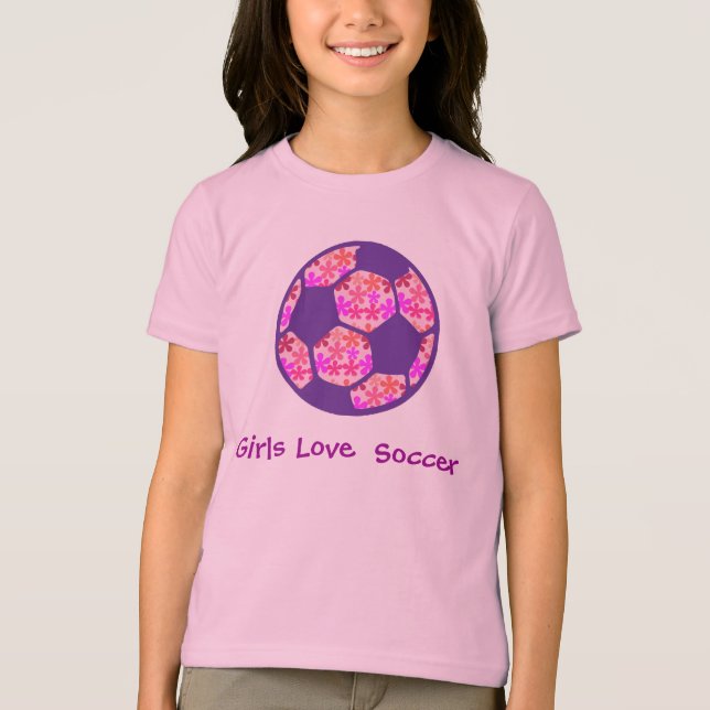 Camiseta Futebol do amor das meninas (Frente)