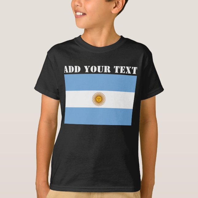 Camiseta Futebol do Campeonato da Argentina de Bandeira (Frente)