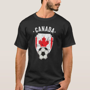 Camiseta Futebol do Canadá - Bandeira do Canadá - Orgulho C