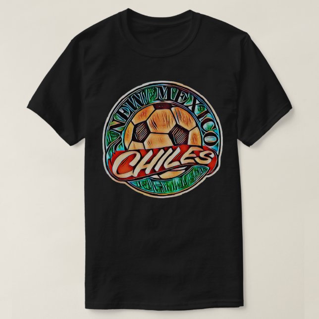 Camiseta Futebol do Chile no Novo México (Frente do Design)