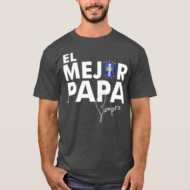 Camiseta Futebol do clube Rayados Monterrey El mejor Papa (Frente)