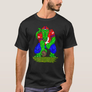 Camiseta Futebol do Dinossaur Centro Rex Dino