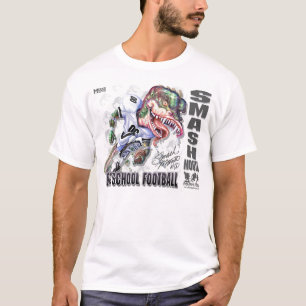Camiseta Futebol do dinossauro da Quebra-Boca
