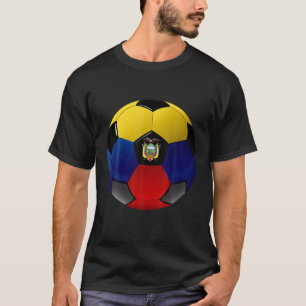 Camiseta Futebol do Equador Bandeiras Meninas