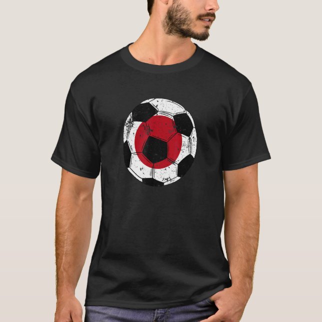 Camiseta Futebol do Japão - Bandeira do Japão (Frente)