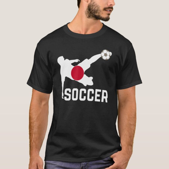 Camiseta Futebol do Japão - Bandeira do Japão (Frente)