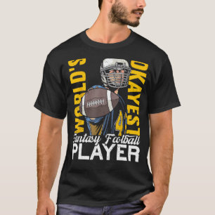 Camiseta Futebol do maior jogador de Okayest no dia da fant