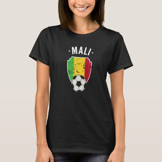 Camiseta Futebol do Mali Bandeira Raízes do Orgulho do Mali (Frente)