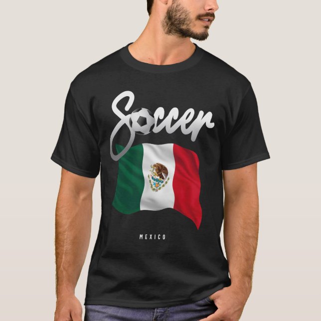 Camiseta Futebol do México - Bandeira mexicana (Frente)