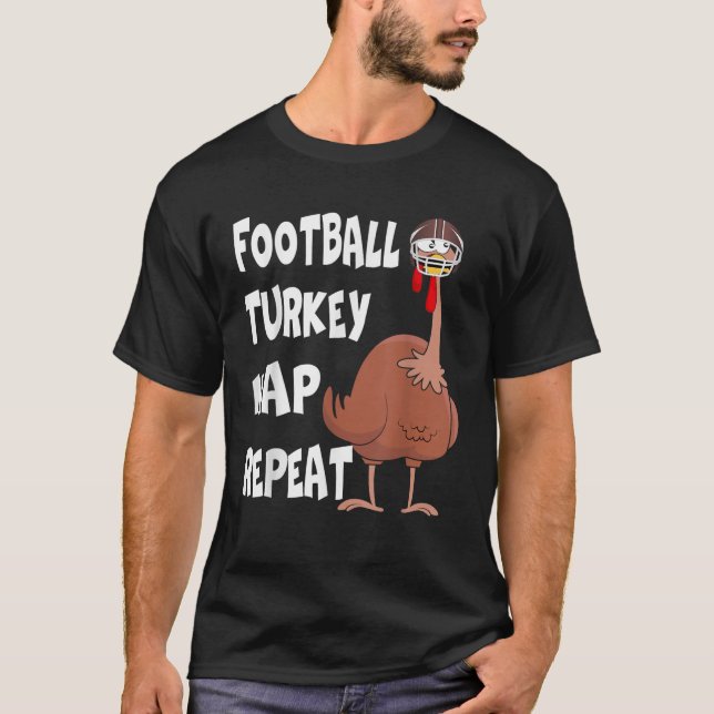 Camiseta Futebol do Modo banquete e Turquia Nap Repete Graç (Frente)
