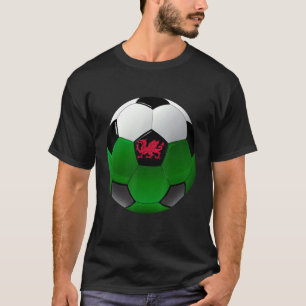 Camiseta Futebol do País de Gales Bandeiras Meninas
