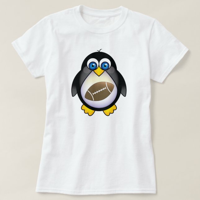 Camiseta Futebol do pinguim (Frente do Design)