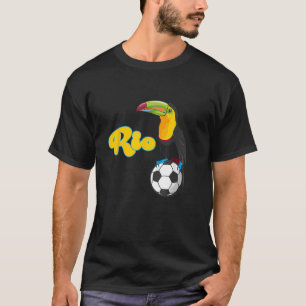 Camiseta Futebol do Rio Esporte Tropical de Pássaros Brasil