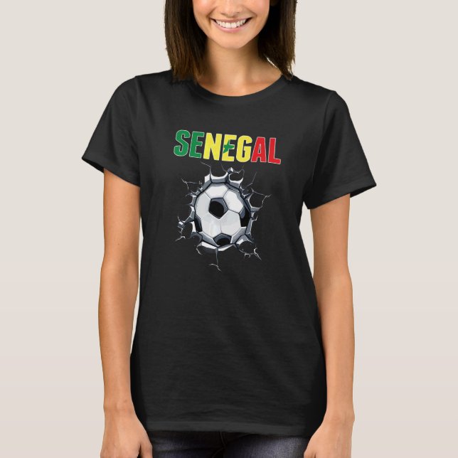 Camiseta Futebol Do Senegal É Fã De Futebol Senegal (Frente)
