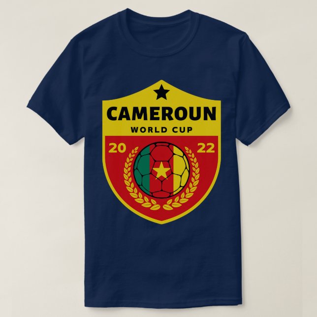 Camiseta Futebol dos Camarões (Frente do Design)