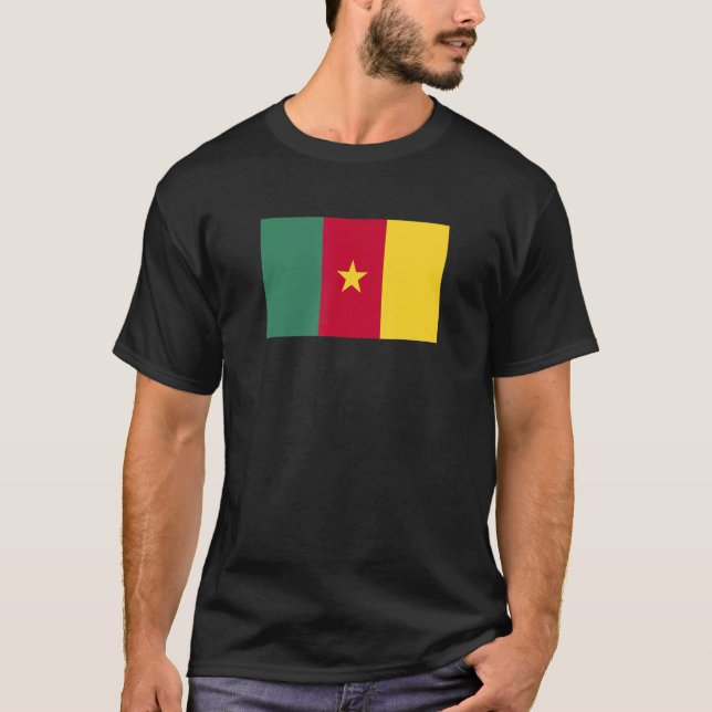Camiseta Futebol dos Camarões Bandeira 3 (Frente)