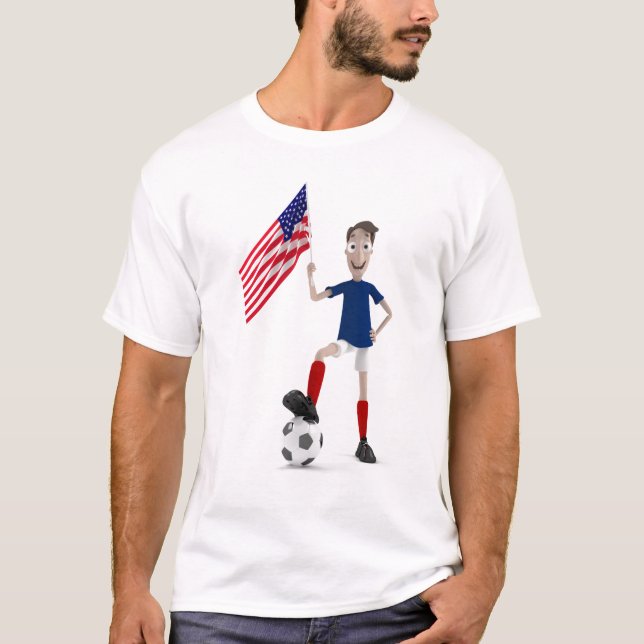 Camiseta Futebol dos EUA (Frente)