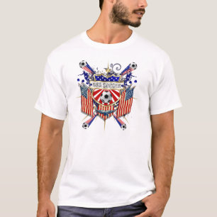 Camiseta Futebol dos EUA da bandeira de Brasil 2014 E.U. do