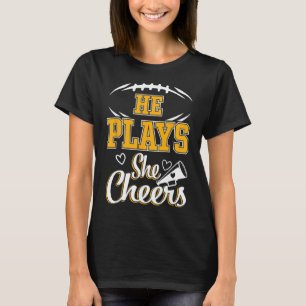 Camiseta Futebol E Alegria Mãe Cheerleading Mãe Futebol _1