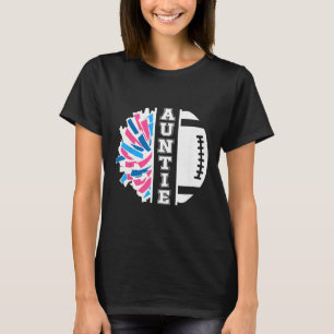 Camiseta Futebol E Alegria Tia Cheerleading E Futebol Au